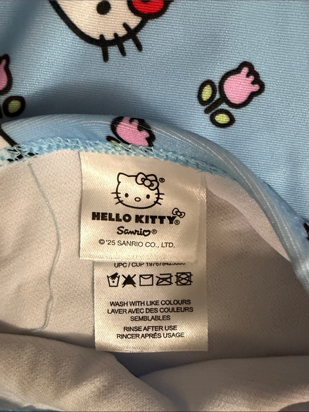 Hello Kitty Light Blue Long Sleeve Rashguard Set - Picture 5 of 11